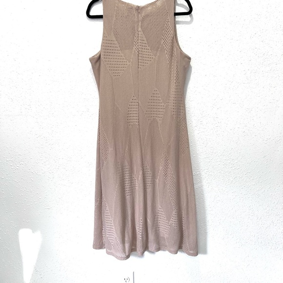 Anne Klein Tan Sheath Midi Dress Halter Sleeveless - Picture 6 of 9